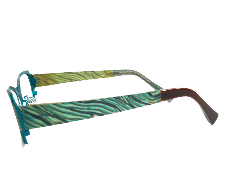 Jean Lafont Eyeglasses Frames ELEGANTE 501 Brown Blue Green Striped 51-18-135 gallery