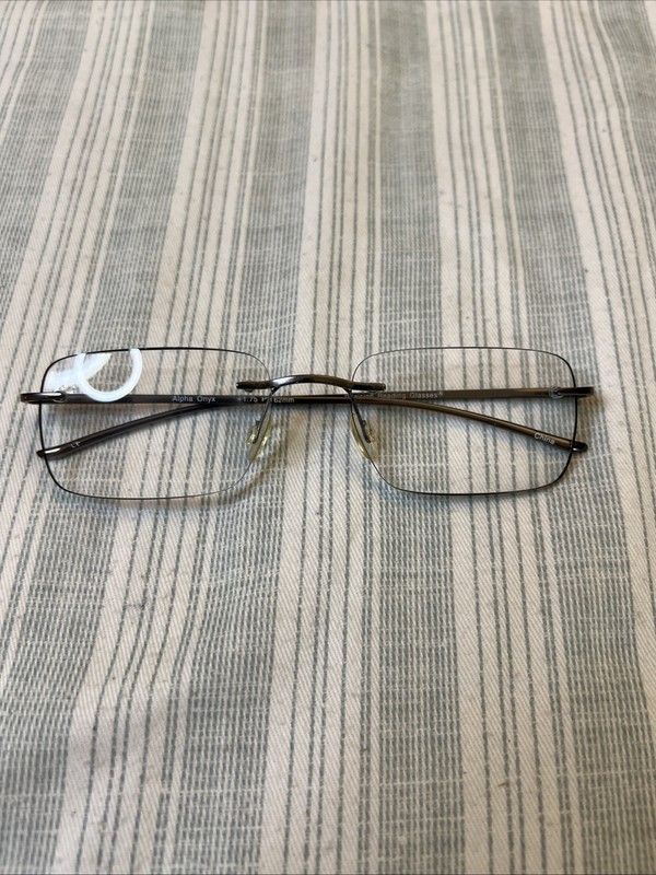 CROSS Alpha Onyx Reading Glasses +1.75 PD 62mm Cheaters Eye Glasses L#0236