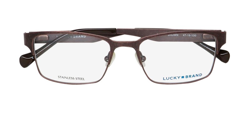 NEW LUCKY BRAND D808 GLASSES METAL & PLASTIC BROWN 47-16-130 RECTANGULAR gallery