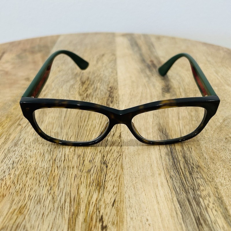 Gucci GG0278O 012 Eyeglasses 55 15 145 Havana Green Red Tortoise Shell Demo gallery