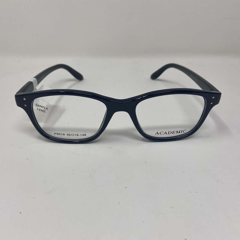 ACADEMIC EYEWEAR P8019 C1 50-18-148 GLOSSY BLACK EYEGLASSES FRAME UC33