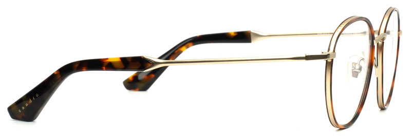 SANDRO SD4014 932 Tortoise Gold Womens Round Full Rim Eyeglasses 50-19-135 B:42 gallery