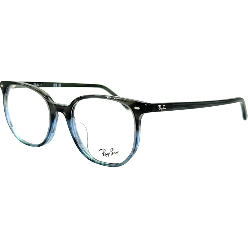 Ray Ban RB5397F Unisex Plastic Eyeglass Frame 8254 Striped Grey Gradient 52-19