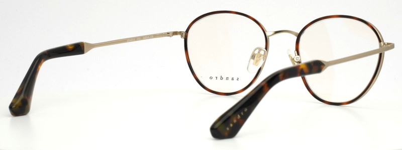 SANDRO SD4014 932 Tortoise Gold Womens Round Full Rim Eyeglasses 50-19-135 B:42 gallery