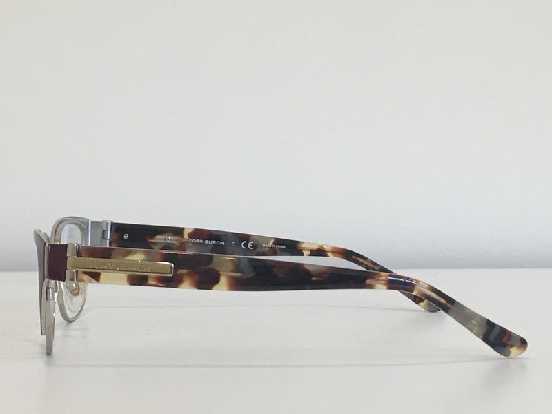 81 Tory Burch TY 1045 3125 Cat Eye Burgundy Havana Eyeglasses Frame 52*16*135 gallery