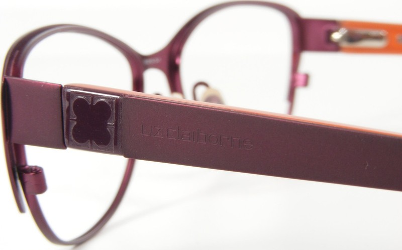 LIZ CLAIBORNE L398 02A0 Satin Plum Metal Eyeglasses Frame 51-15-130 NO LENS NEW gallery