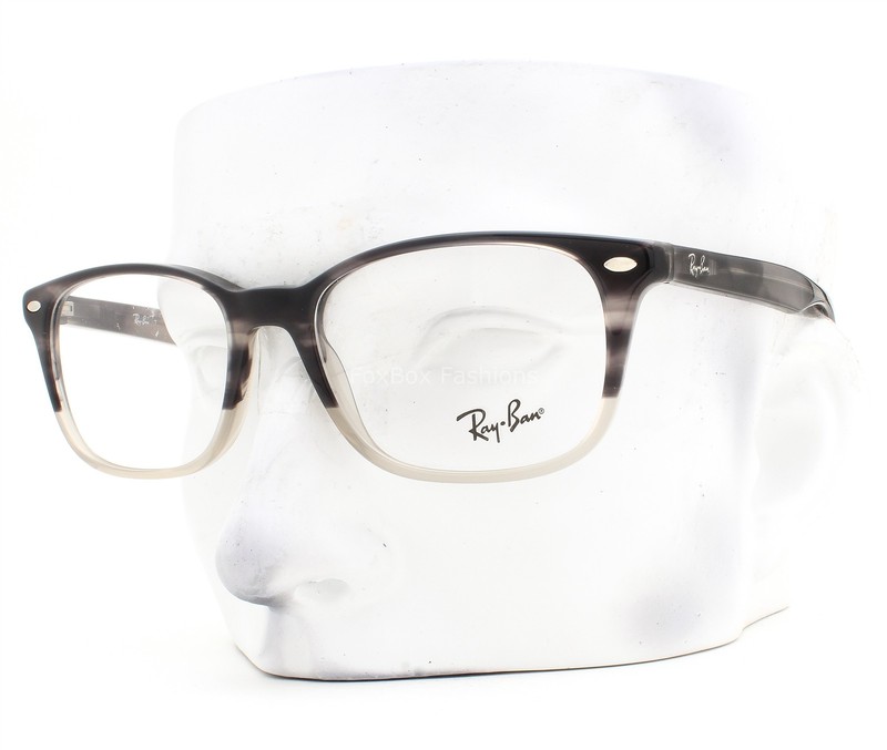 Ray-Ban Eyeglasses RB5375 8106 Unisex Glasses Gray Havana Gradient 53mm No Case