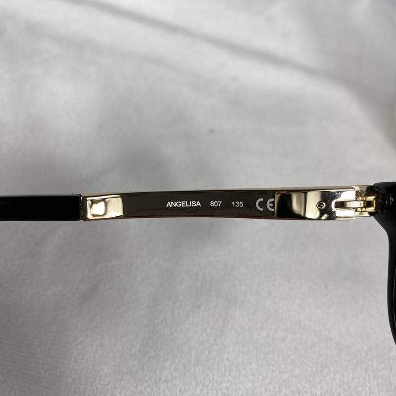Kate Spade Angelisa 807 Eyeglass Frames Black Gold Flowers 53-15-135 gallery