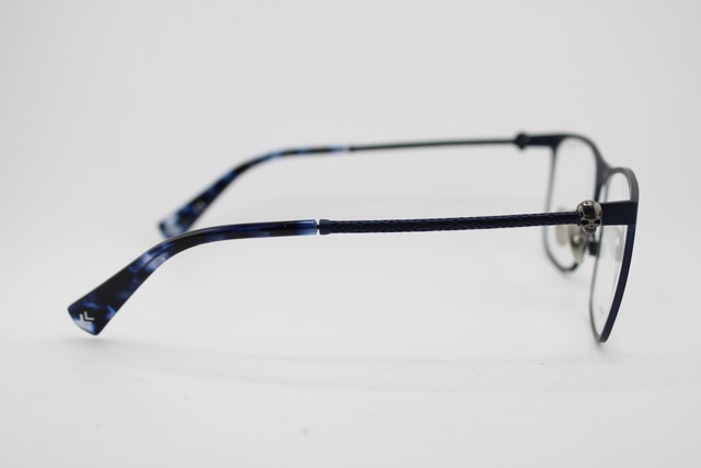 NEW JOHN VARVATOS V182 MATTE NAVY GUNMETAL HAVANA AUTHENTIC EYEGLASSES 55-17 gallery