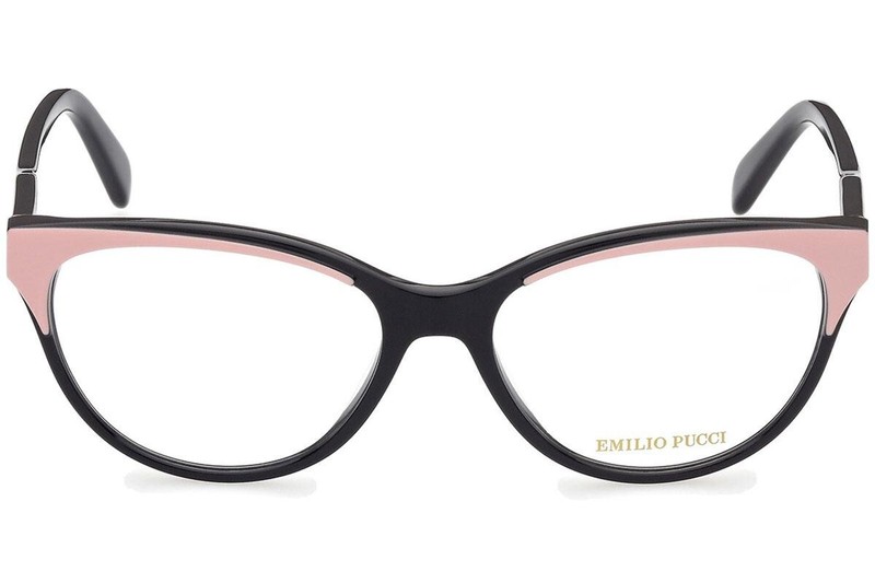 Emilio Pucci EP5165 005 Black Plastic Cat Eye Optical Eyeglasses Frame 54-16-140 gallery