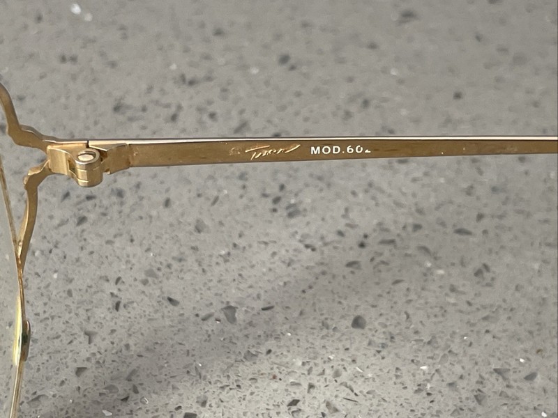 Tura Mod 602 Nav Eyeglasses 56-16-135 Made In Japan FRAMES ONLY Vintage Half Rim gallery