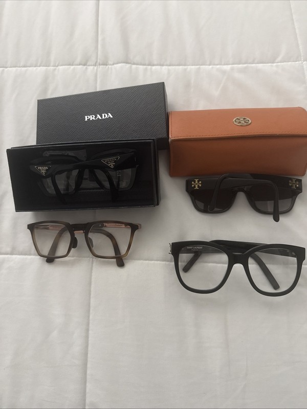 Luxury Designer Eyeglass Lot Prada Saint Laurent (ysl) Oakley And Tory Burch