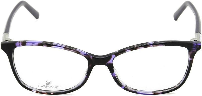 Swarovski SW5239 055 Purple Havana Plastic Cat Eyeglasses Frame 51-15-140 5239