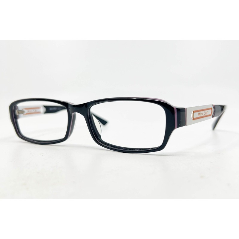 Mini Car Eyewear M-6102 C.4 Black Rectangle Eyeglass Frames 55-16-140 Womens