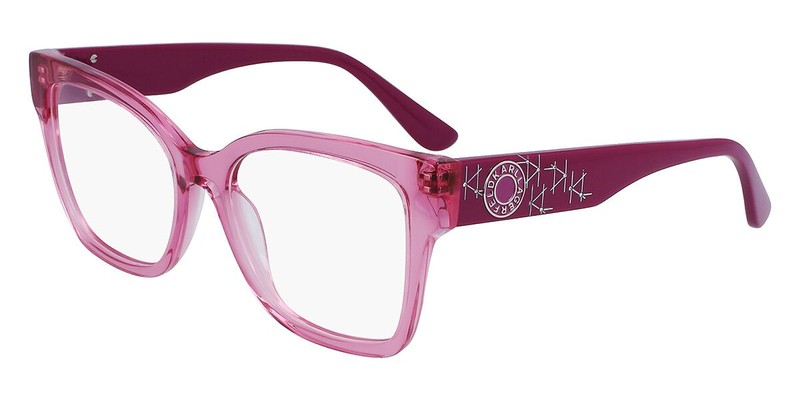 New Karl Lagerfeld KL-6111R 628 Crystal Strawberry Eyeglasses 54/17/140