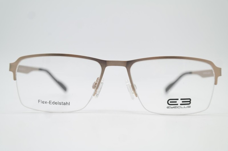 Eyeglasses EYECLUB 71842 Gold Half-Frame Frame New
