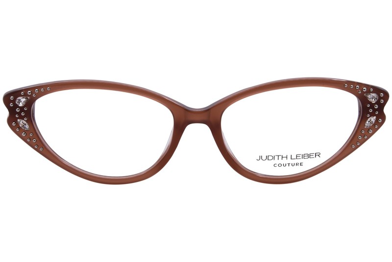 Judith Leiber Couture Serenade Eyeglasses Women's Wood Full Rim Cat Eye 54mm gallery