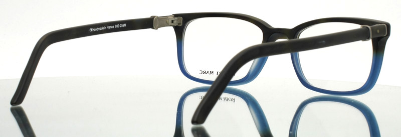 ROBERT MARC 832 259M Matte Black Blue Mens Rectangle Eyeglasses 49-19-145 B:36 gallery