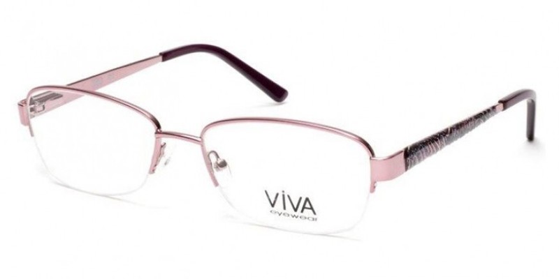 VIVA Eyewear VV4512 072 Purple Eyeglasses Butterfly Half-Rim Frame 54-17-135