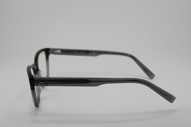 NEW NAUTICA N8186 215 BROWN CLEAR GREY FADE AUTHENTIC FRAMES EYEGLASSES 54-18 gallery