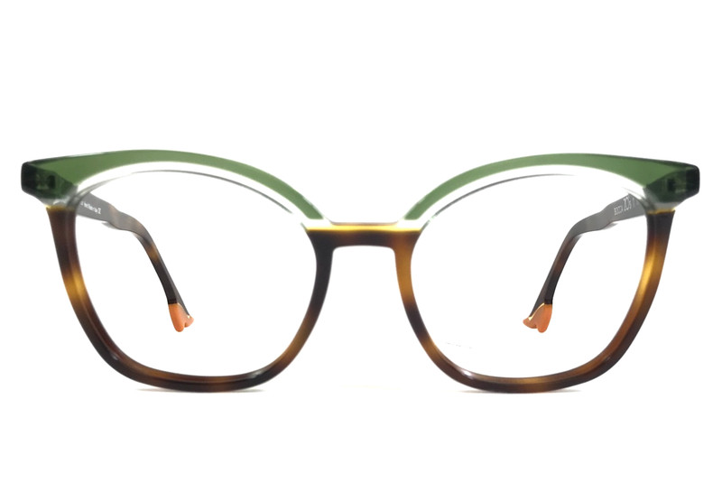 Bocca Eyeglasses Frames 20’s 1 Col 238 Crystal Green Tortoise 51-18-147