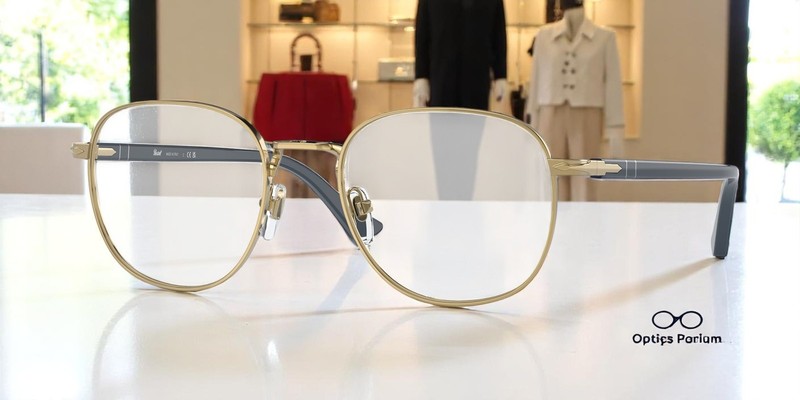PERSOL PO1007V 515 Gold Transparent 51 mm Unisex Eyeglasses