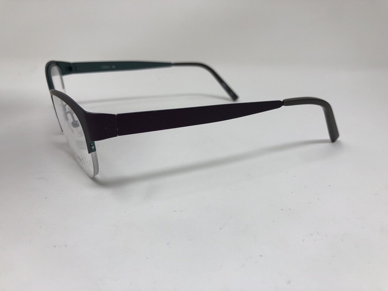 Uber Eyeglasses Frame EDGE PURPLE GREEN 51-16-140 Metal Half Rimless JU65 gallery