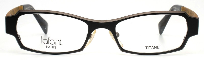 JEAN LAFONT Elegante 102 Black Grey Womens Rectangle Eyeglasses 51-18-135 B:29 gallery