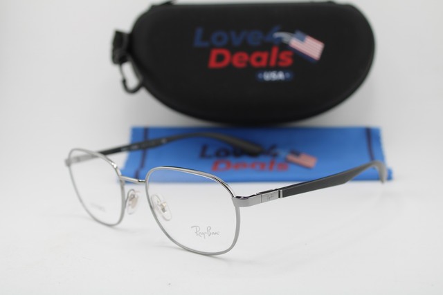 NEW RAY-BAN RB 6462 3103 GUNMETAL BLACK AUTHENTIC EYEGLASSES 52-19
