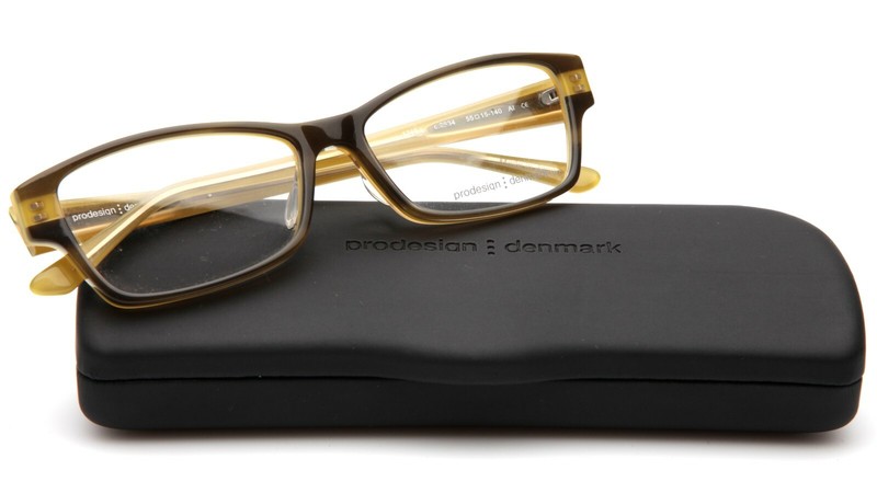 NEW PRODESIGN DENMARK 1749-1 c.9634 Olive EYEGLASSES FRAME 55-15-140mm