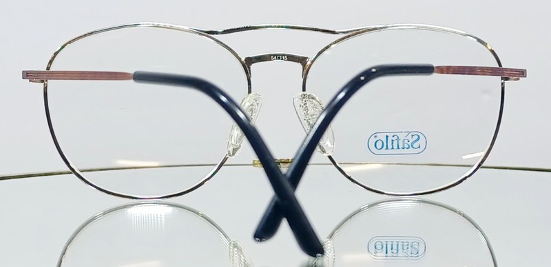 Vintage SAFILO Eyeglasses TEAM 7725 15S Black 54-15-140 Metal New Italy gallery