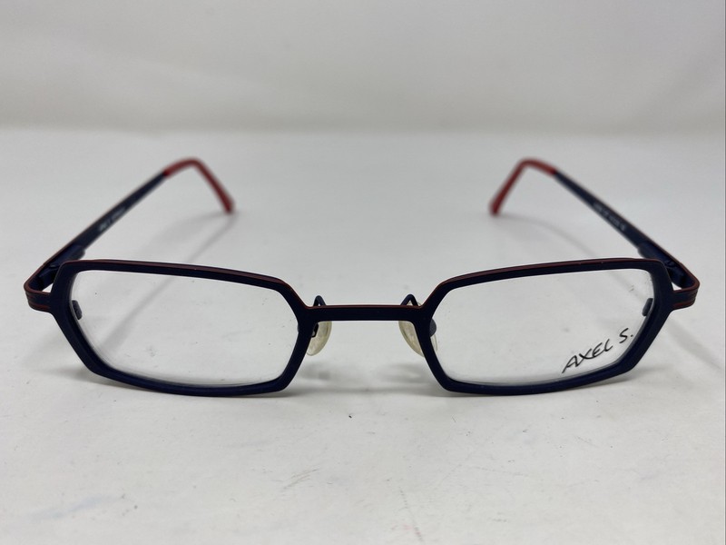 Axel S Germany AX939 C57 43-23 Navy Blue/Red Full Rim Eyeglasses Frame B944
