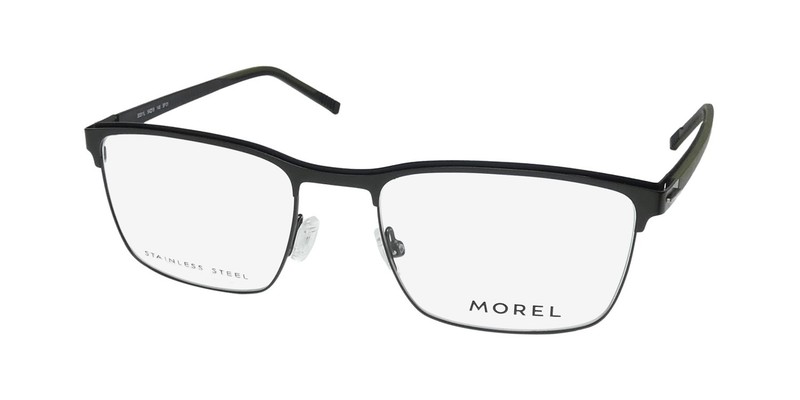 NEW MOREL LIGHTEC 30311L GLASSES GREEN FULL-RIM METAL & PLASTIC 54-19-145 FRANCE