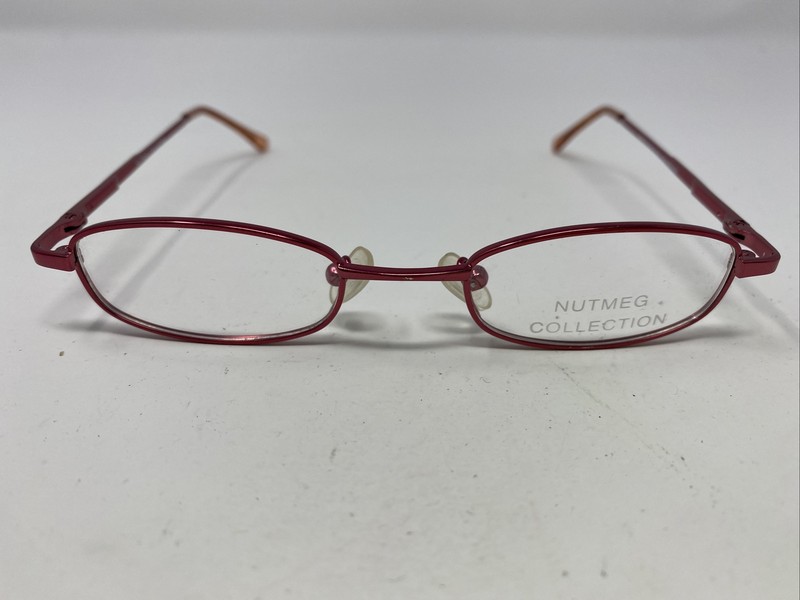Nutmeg Collection NM125 Cranberry 42-19-125 Pink Full Rim Eyeglasses Frame H606