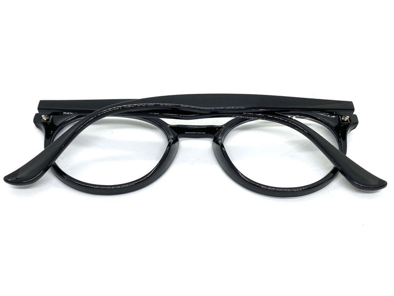 Classic Sophisticated Artsy Vintage 50s Retro Clear Lens EYE GLASSES Black Frame gallery