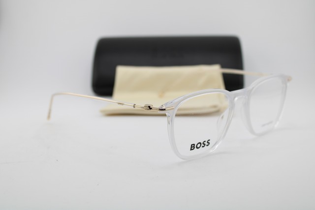 NEW HUGO BOSS 1313 900 CLEAR GOLD AUTHENTIC EYEGLASSES 50-189 gallery