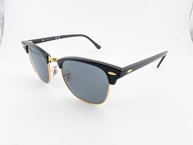 Ray Ban Eyeglasses, Frames Only, RB 3016 CLUBMASTER W0365, 51-21-145, Black/Gold gallery
