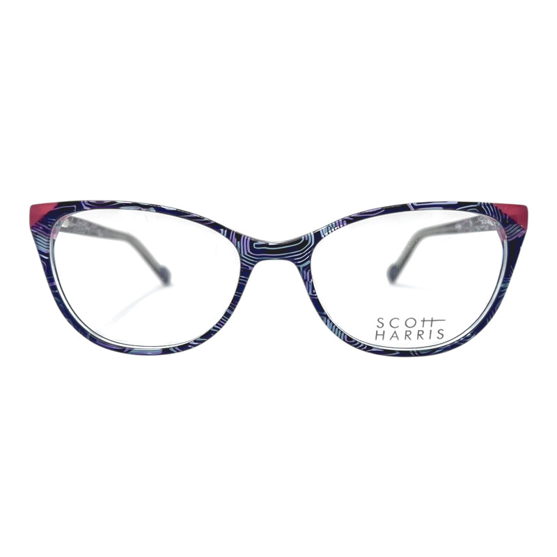 AUTHENTIC & NEW – SCOTT HARRIS – SH834 C1 54/18/140 – MIDNIGHT PURPLE EYEGLASSES