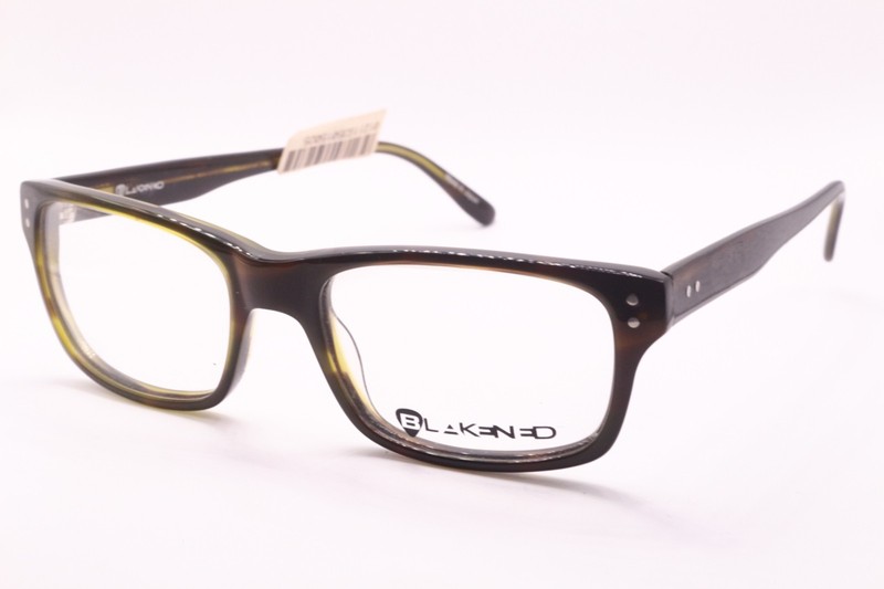 NEW BLACKENED DB-1005 COL:03 DARK BROWN GRN AUTHENTIC DESIGNER EYEGLASSES 54-18