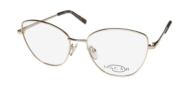 NEW OSCAR DE LA RENTA OSL 739 EYEGLASS FRAME 718 WOMENS GOLD METAL & PLASTIC CAT