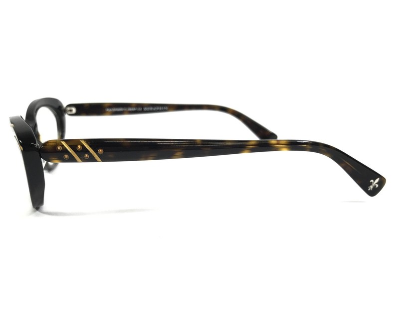 Seraphin Eyeglasses Frame HEATHER/8528 Dark Tortoise Gold w/ Crystals 52-17-140 gallery