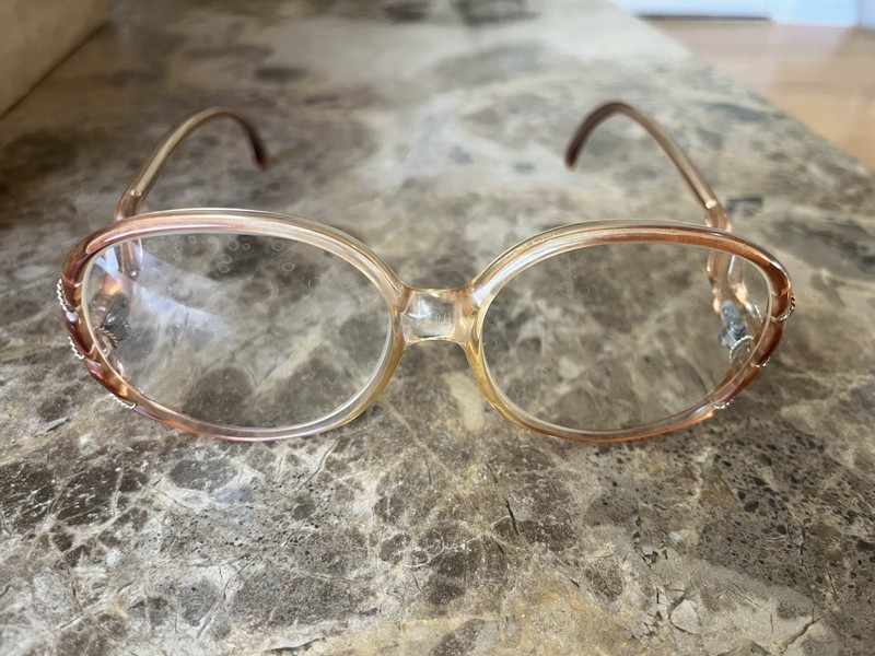VINTAGE 1970s GIVENCHY FRANCE WOMENS EYEGLASSES FRAMES Brown 52-15 gallery