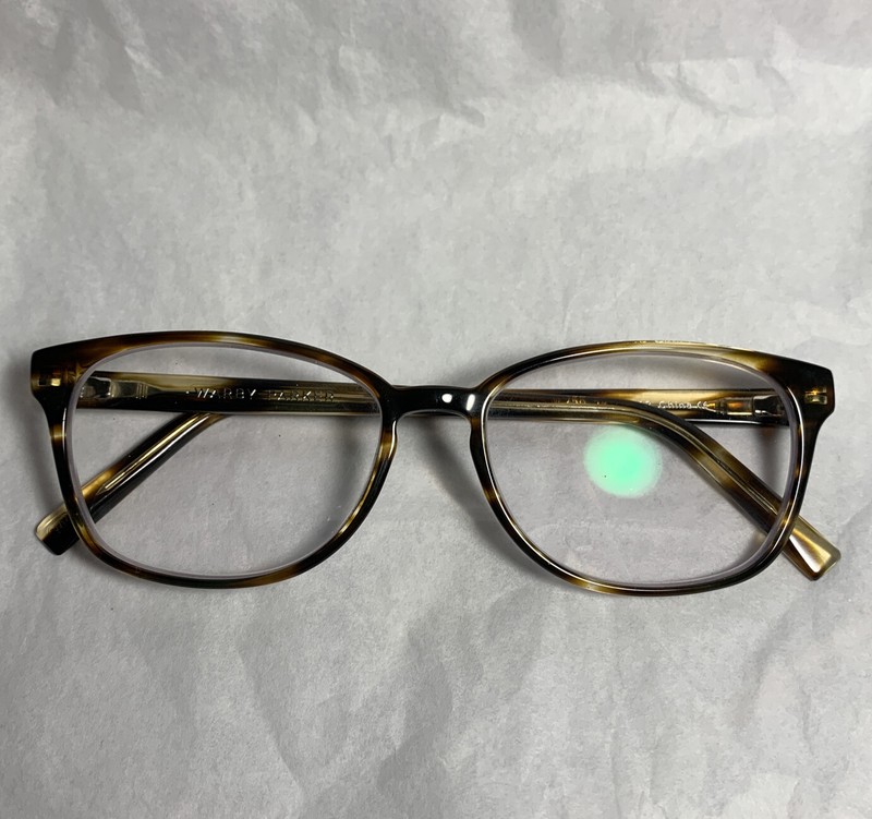 Warby Parker CLEMENS M 256 Glasses Frames Brown Striped Sassafras 54-16-142 gallery