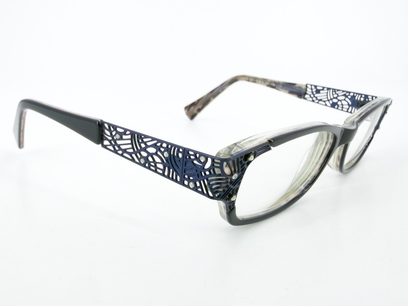 Jean Lafont Legende Eyeglasses FRAMES 323 Navy Blue 51[]14-126 Tortoise M526