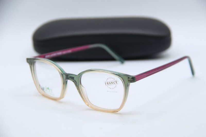 NEW JEAN LAFONT JUNGLE 4055E GREEN BROWN PINK AUTHENTIC FRAMES EYEGLASSES 45-18