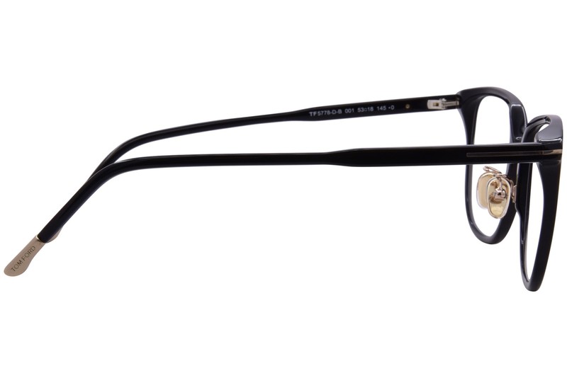 Tom Ford FT5778-D-B 001 Eyeglasses Women's Black Full Rim Square Shape 53mm gallery