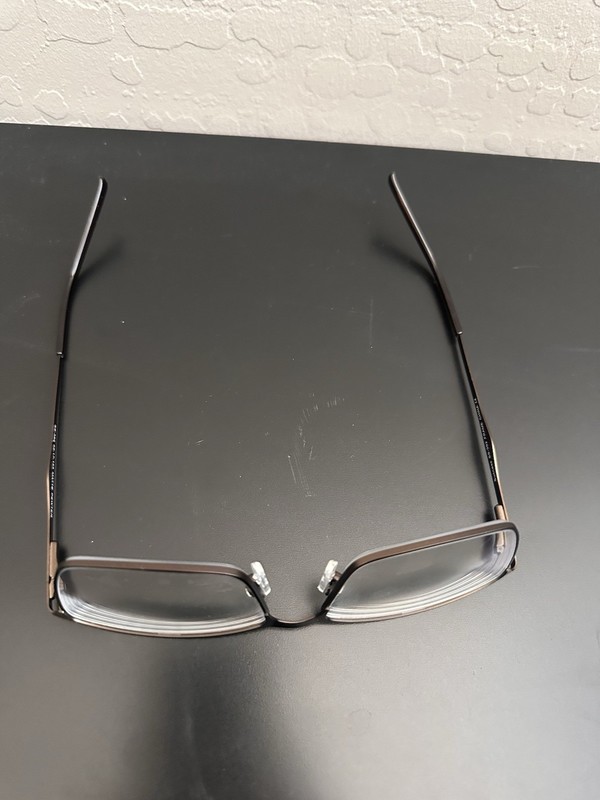 Success SS-392 Matte Pewter Metal Full Rim Rectangular Eyeglass Frames 59-17-155 gallery