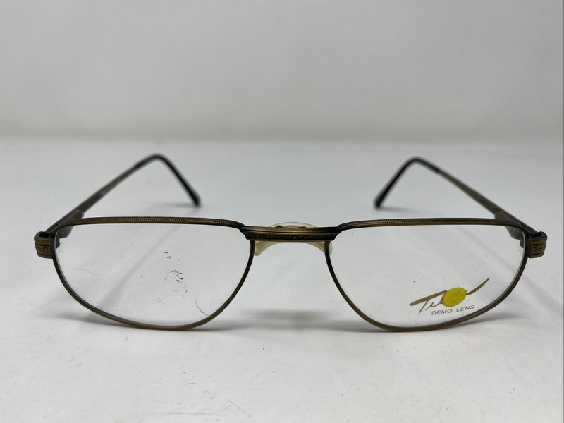 TURA Japan MOD.718 GLD 51-18-145 Antique Gold Full Rim Eyeglasses Frame &932