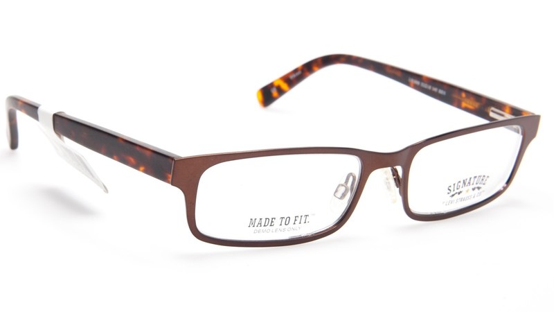 NEW LEVI'S LEVI STRAUSS & Co LS1008 BRN BROWN EYEGLASSES FRAME 52-18-145 B28mm gallery