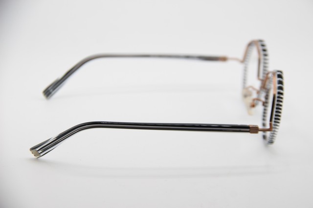 NEW J.F. REY JF 1483 0185 BRONZE WHITE BLACK CLEAR AUTHENTIC EYEGLASSES 47-20 gallery
